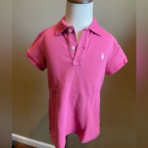Polo Ralph Lauren Girls Shirt Pink Size M (8-10)